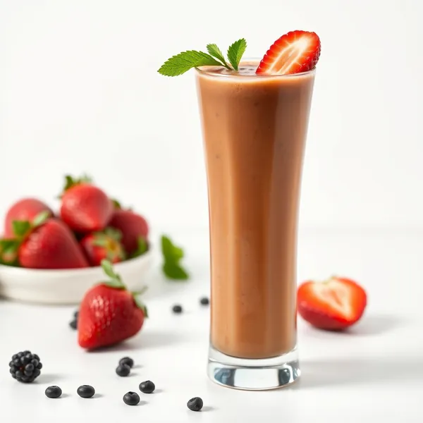Sugar-Free Strawberry Cold Brew Coffee Smoothie