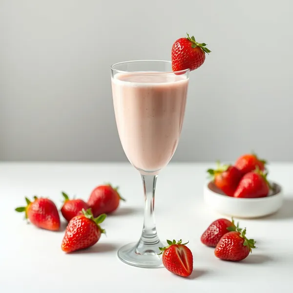 Smoothie di Kefir di Fragola Senza Zucchero