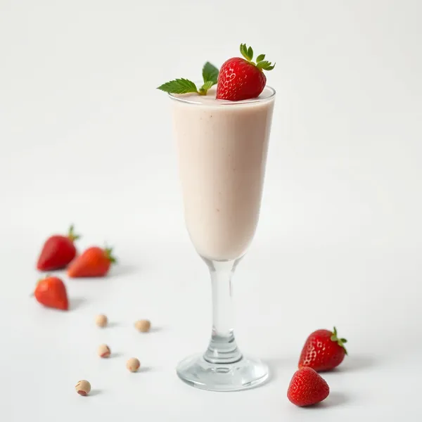 Smoothie Sem Açúcar de Morango e Pistache
