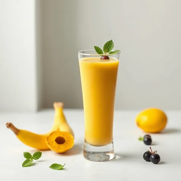 Smoothie de Kefir de Cúrcuma Sem Açúcar
