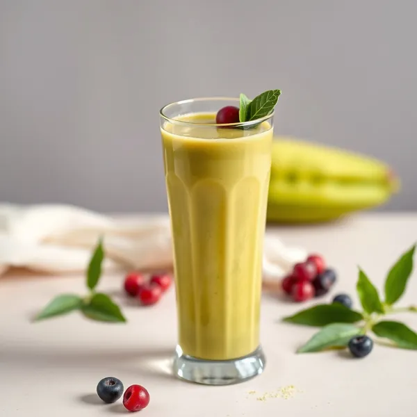 Smoothie Sem Açúcar de Cúrcuma e Matcha
