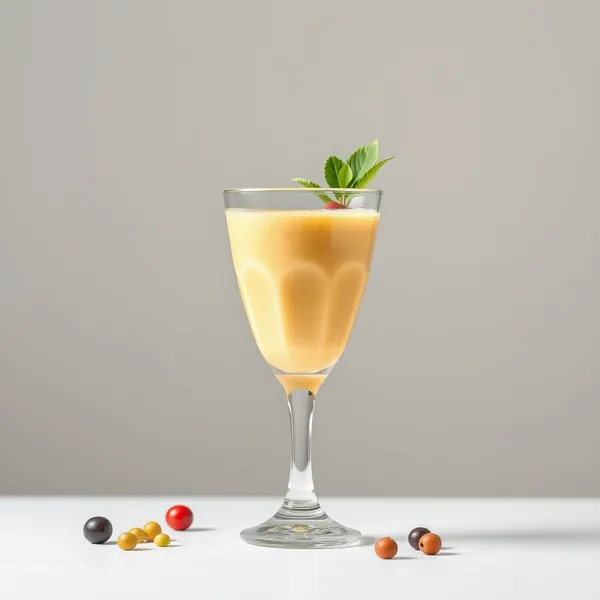 Smoothie Sans Sucre au Lait de Pois et Curcuma