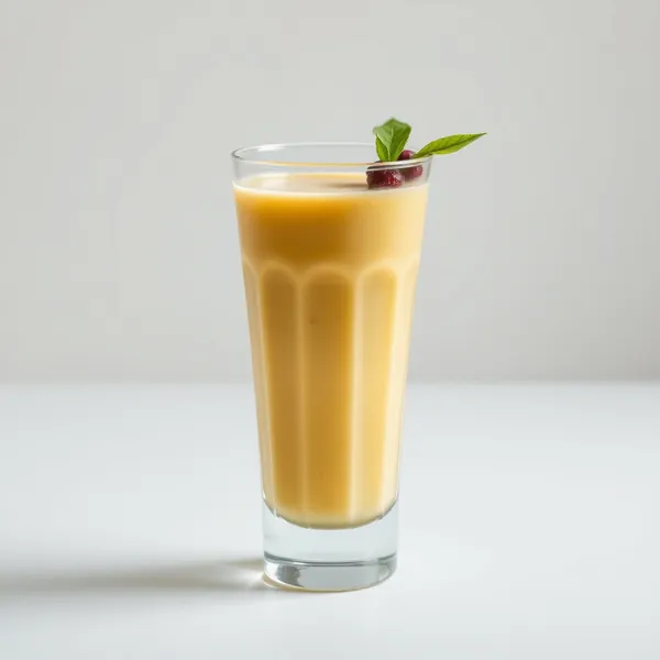 Smoothie au Lait de Riz et Curcuma Sans Sucre