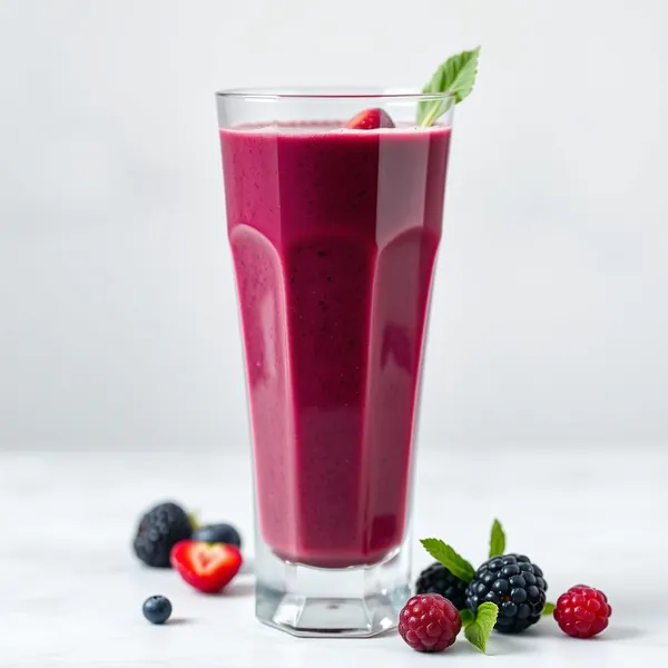 Superfood Acai Kefir Milk Smoothie