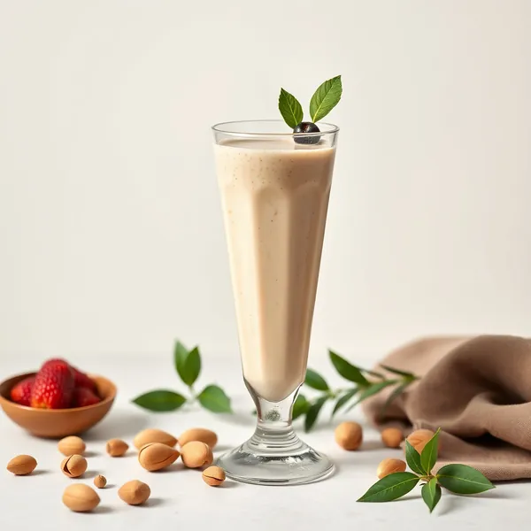 Batido de Mantequilla de Almendra y Leche de Pistacho