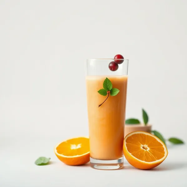 Smoothie de Suco de Maçã e Laranja Superalimento