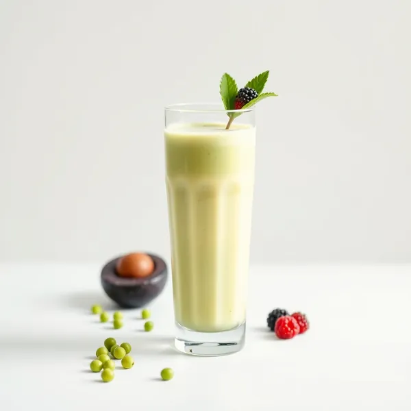 Smoothie Superfood à l'Avocat et au Lait de Pois