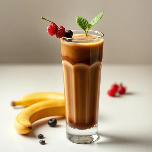 Smoothie de Banana e Café Frio