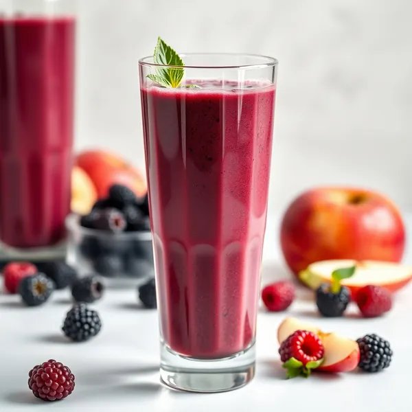 Smoothie de Suco de Amora e Maçã Superfood