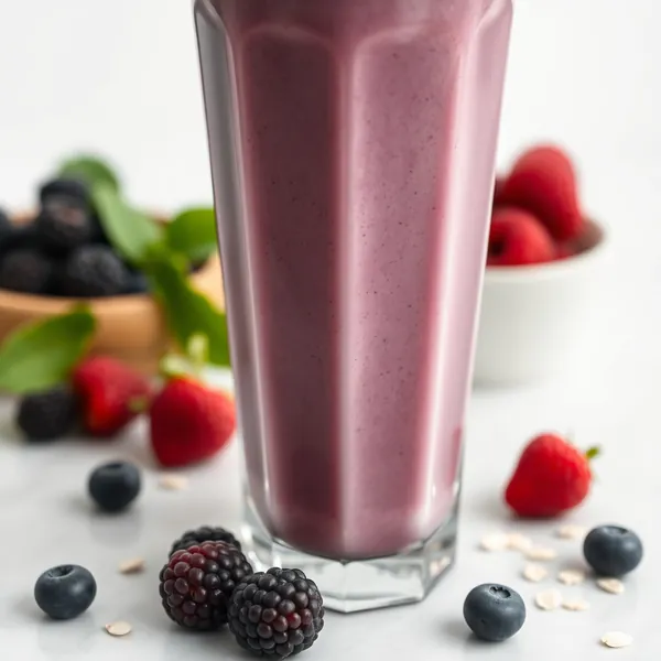 Smoothie de Lait d'Avoine et de Mûres Superaliment