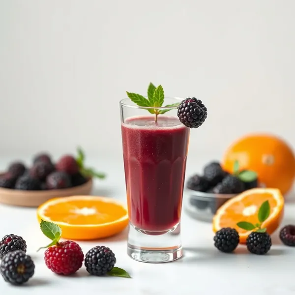 Smoothie de Laranja e Amora Superfood