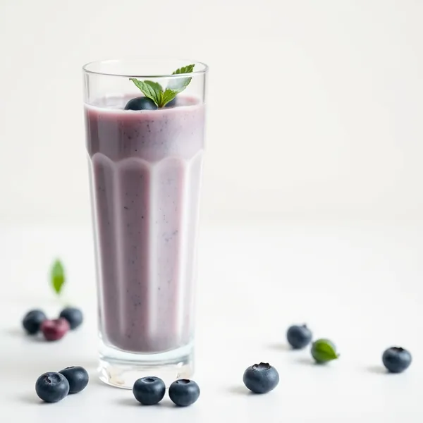 Smoothie aux Myrtilles et Lait de Cannabis