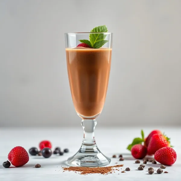 Smoothie de Cacau em Pó e Café Frio