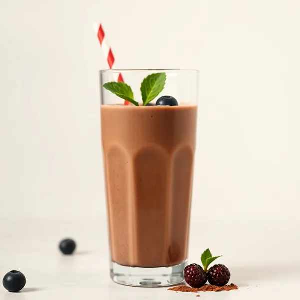 Smoothie de Cacau em Pó e Leite de Cânhamo