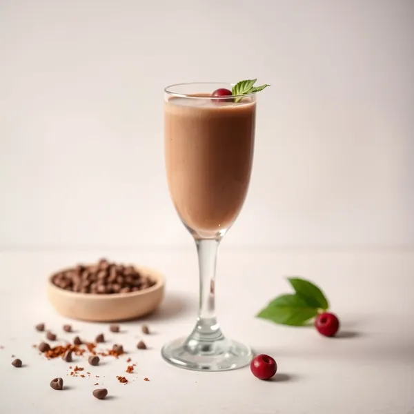 Smoothie de Cacau em Pó e Leite de Ervilha