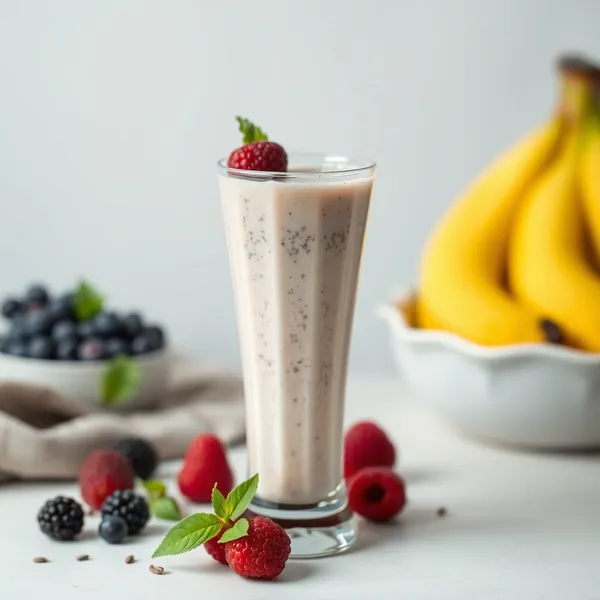 Smoothie de Sementes de Chia e Leite de Caju