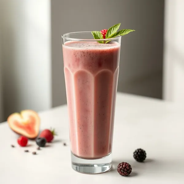 Chia Seed Kefir Milk Smoothie