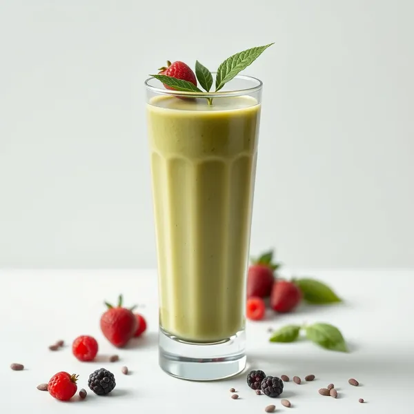 Smoothie de Semillas de Chía y Té Matcha