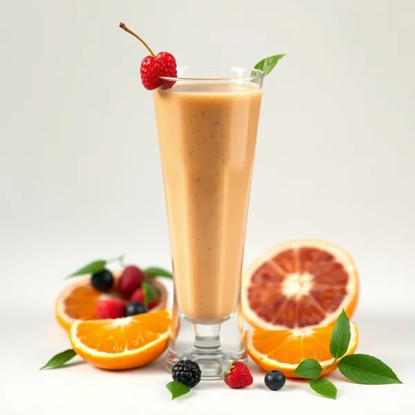 Smoothie de Sementes de Chia e Suco de Laranja
