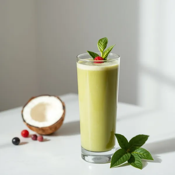 Smoothie Superfood à la Noix de Coco et Matcha