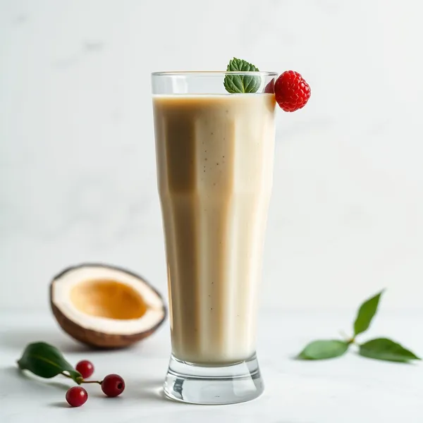 Superfood Smoothie mit Kokosnuss und Erbse