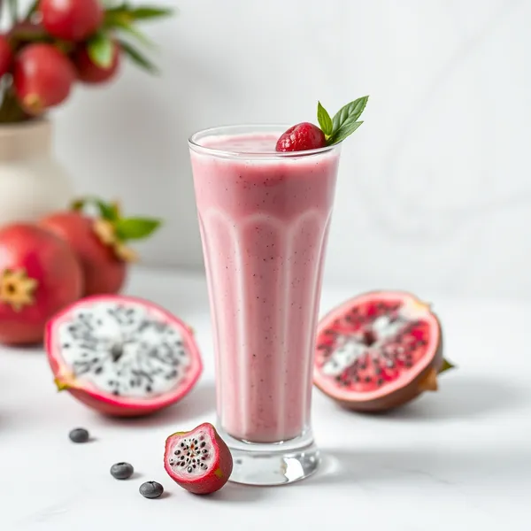 Superfood Dragonfruit Almond Coconut Milk Smoothie