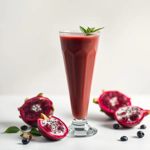 Smoothie de Café Frio com Fruta do Dragão