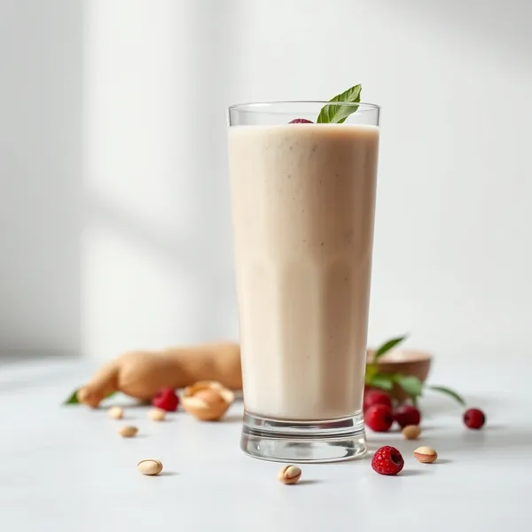 Smoothie de Leite de Pistache e Gengibre Superalimento