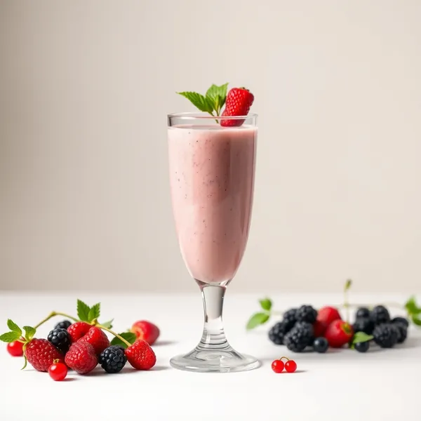 Smoothie de Iogurte Grego e Bagas de Goji
