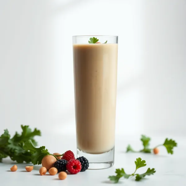Smoothie Superalimento de Couve e Leite de Avelã