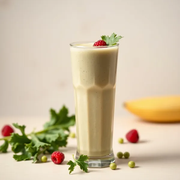 Smoothie Superalimento de Couve e Leite de Ervilha