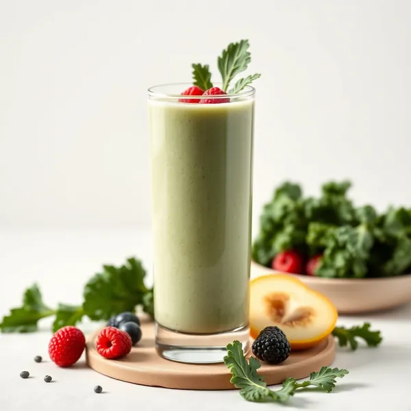 Batido Superalimento de Col Rizada y Leche de Espelta