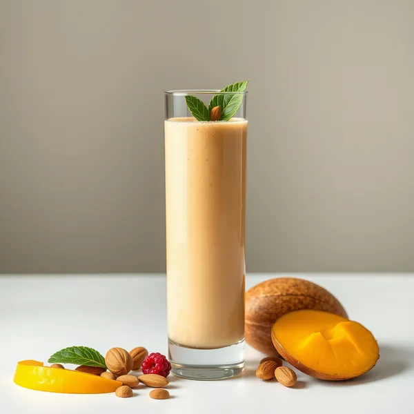 Smoothie Superfood de Mango, Almendra y Leche de Coco