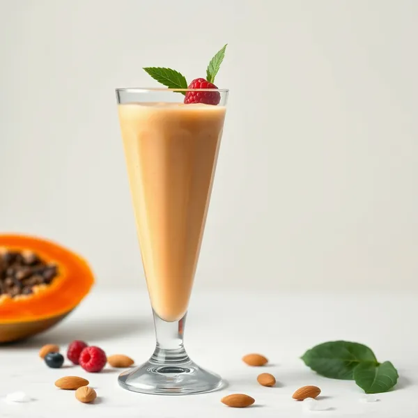 Smoothie Superfood di Papaya, Mandorla e Latte di Cocco