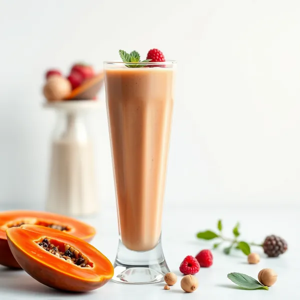 Smoothie Superfood de Papaye et Lait de Noisette