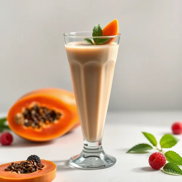 Smoothie Superfood de Papaye et Lait de Chanvre