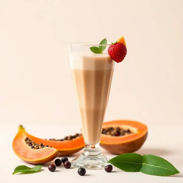 Smoothie Superfood de Papaye et Lait de Pois