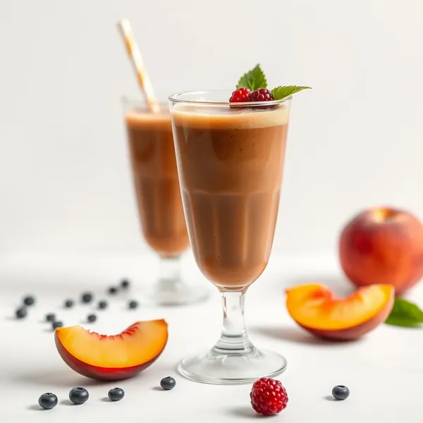 Smoothie de Pêssego com Café Frio
