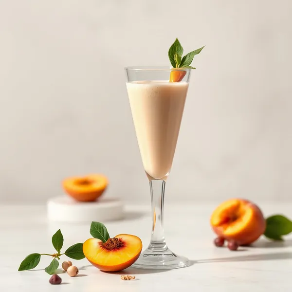Smoothie Superfood Pêche et Lait de Noisette