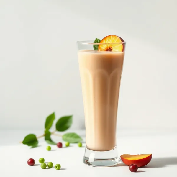 Smoothie Superfood de Pêssego e Leite de Ervilha