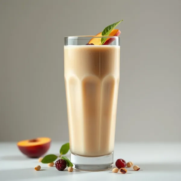 Smoothie al Latte di Pistacchio e Pesca Superfood
