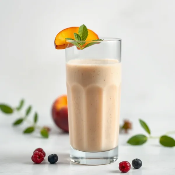 Smoothie de Leite de Espelta e Pêssego Superalimento