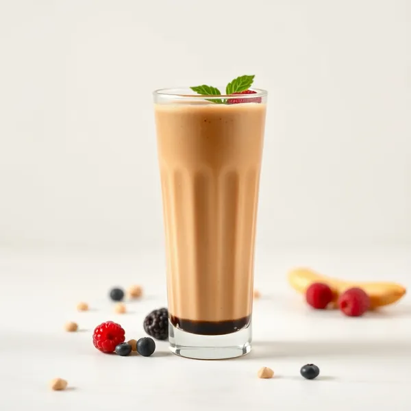 Batido de Manteiga de Amendoim e Café Frio