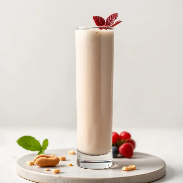 Smoothie aus Erdnussbutter und Kefir