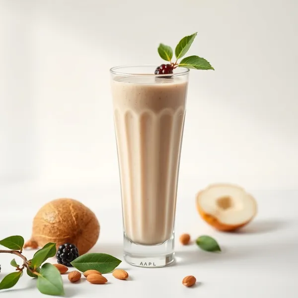 Superfood Pear Almond Coconut Milk Smoothie