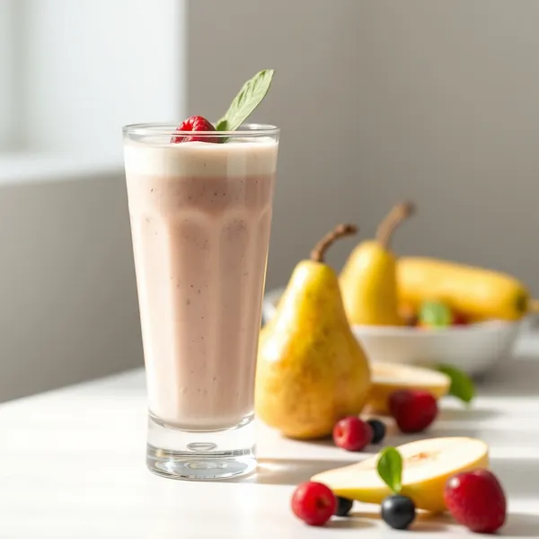 Smoothie Poire et Yogourt Grec Superaliment