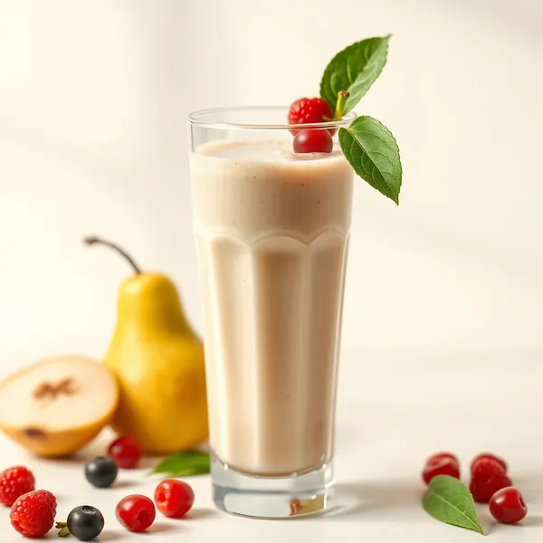 Smoothie Superaliment de Poire et Lait de Soja