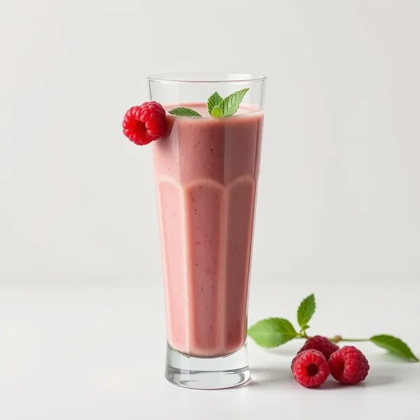 Superfood Raspberry Hemp Milk Smoothie