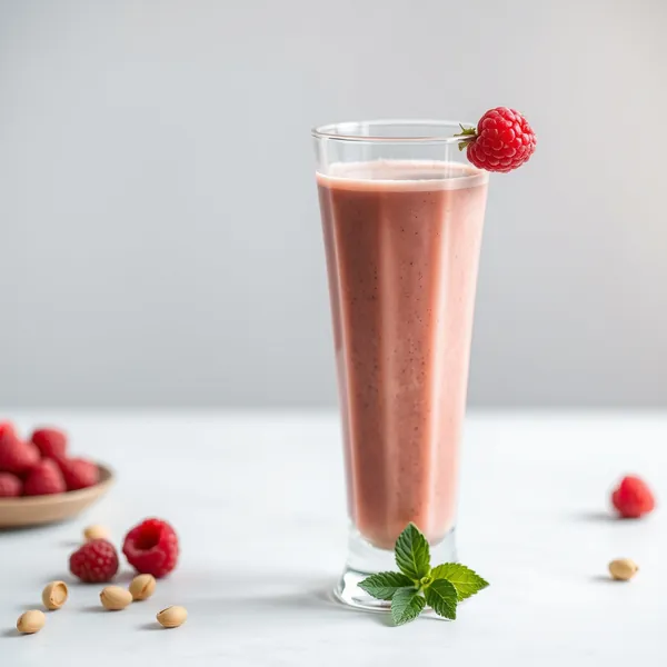 Superfood Raspberry Pistachio Milk Smoothie