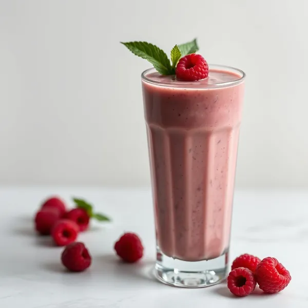 Smoothie de Leite de Espelta e Framboesa Superalimento